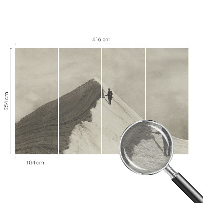 Mural fotográfico alpinista solitário