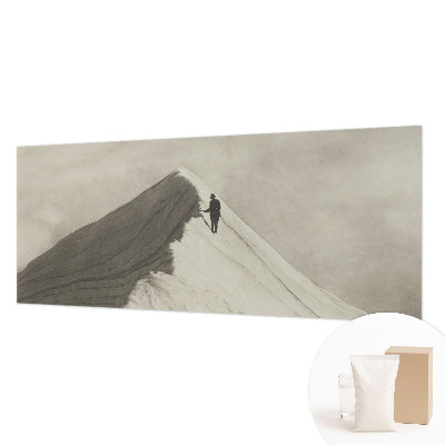 Mural fotográfico alpinista solitário