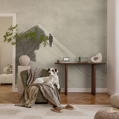 Mural fotográfico alpinista solitário