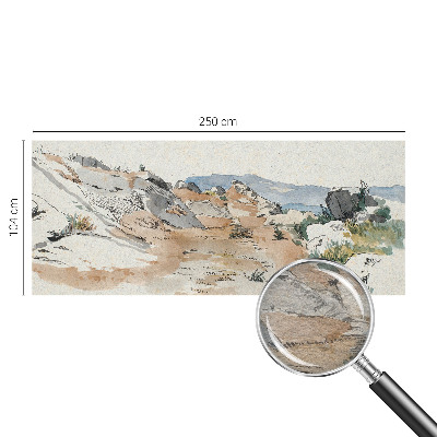 Papel de parede para sala Paisagem rochosa