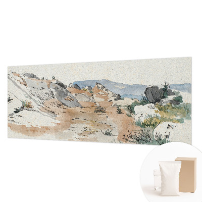 Papel de parede para sala Paisagem rochosa