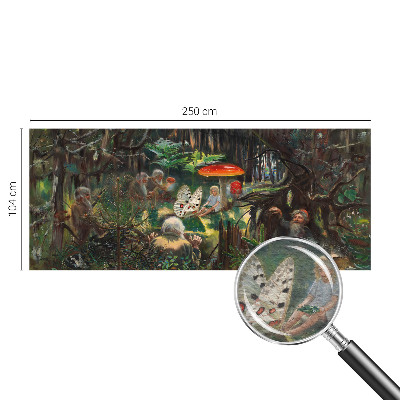 Mural de fotos na parede Floresta de conto de fadas