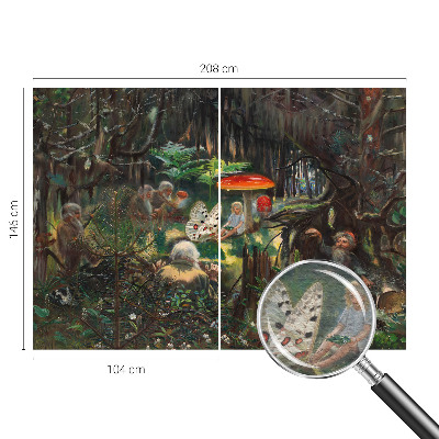 Mural de fotos na parede Floresta de conto de fadas