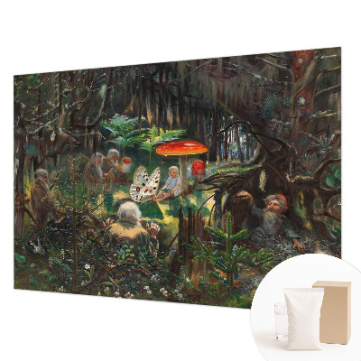 Mural de fotos na parede Floresta de conto de fadas