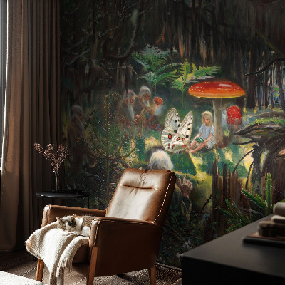 Mural de fotos na parede Floresta de conto de fadas