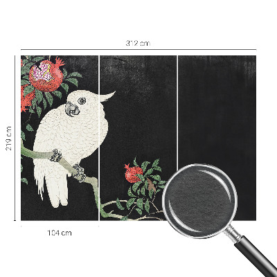 Papel de parede decorativo Papagaio-romã