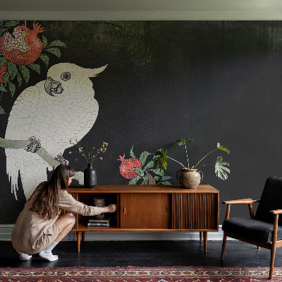 Papel de parede decorativo Papagaio-romã
