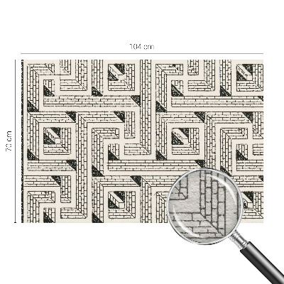 Papel de parede labirinto de tijolos