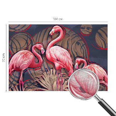 Papel de parede fotográfico flamingos cor-de-rosa