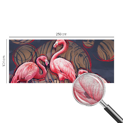 Papel de parede fotográfico flamingos cor-de-rosa