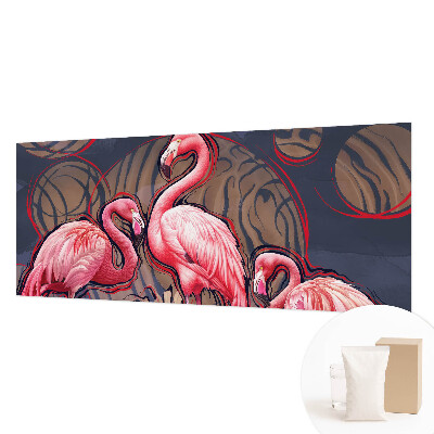 Papel de parede fotográfico flamingos cor-de-rosa