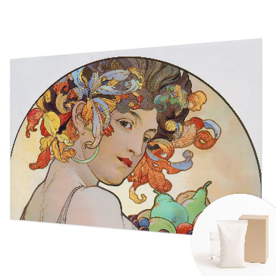 Papel de parede para sala Art Nouveau colorido