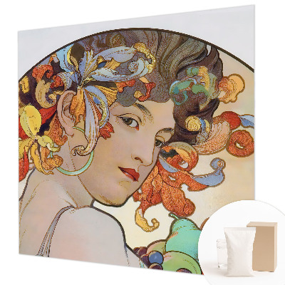 Papel de parede para sala Art Nouveau colorido