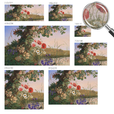 Papel de parede decorativo Idílio floral