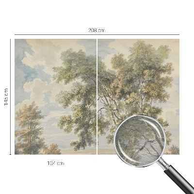 Mural de fotos na parede Natureza romântica