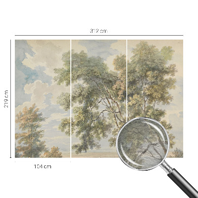 Mural de fotos na parede Natureza romântica