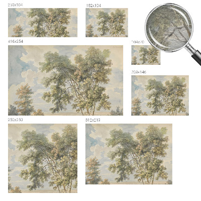 Mural de fotos na parede Natureza romântica