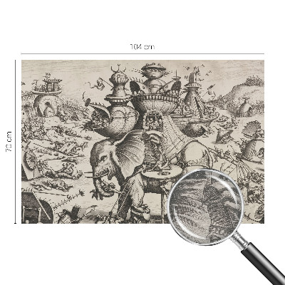 Papel de parede para quarto Uma batalha grotesca