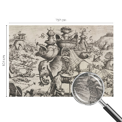 Papel de parede para quarto Uma batalha grotesca