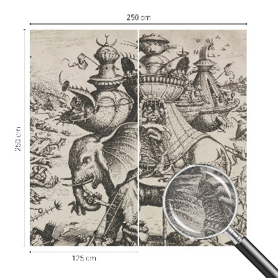 Papel de parede para quarto Uma batalha grotesca