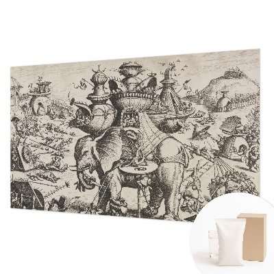 Papel de parede para quarto Uma batalha grotesca