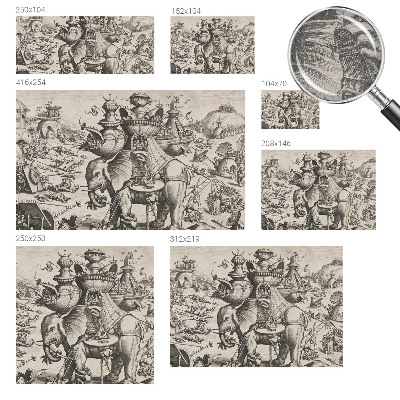 Papel de parede para quarto Uma batalha grotesca