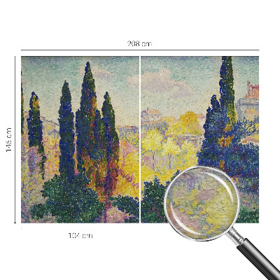 Papel de parede para sala Paisagens impressionistas