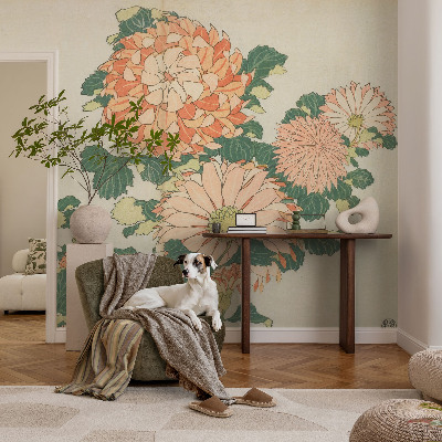 Mural de parede flores de crisântemo