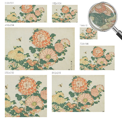 Mural de parede flores de crisântemo