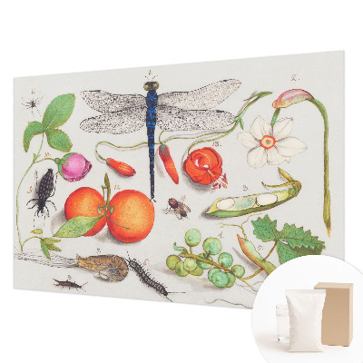 Papel de parede para sala Ilustração da natureza