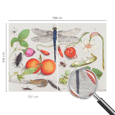 Papel de parede para sala Ilustração da natureza