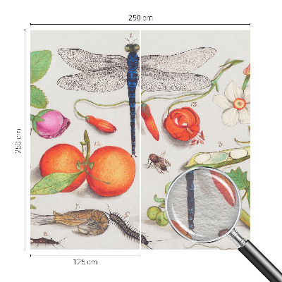 Papel de parede para sala Ilustração da natureza