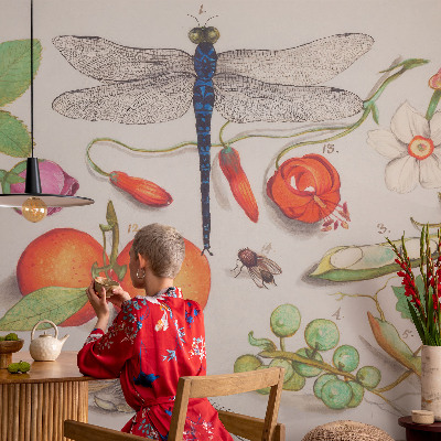 Papel de parede para sala Ilustração da natureza