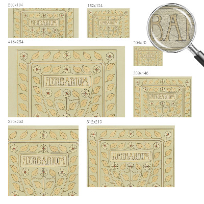 Papel de parede decorativo Ornamento de planta