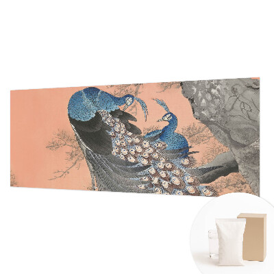 Mural de fotos na parede Elegância do pavão