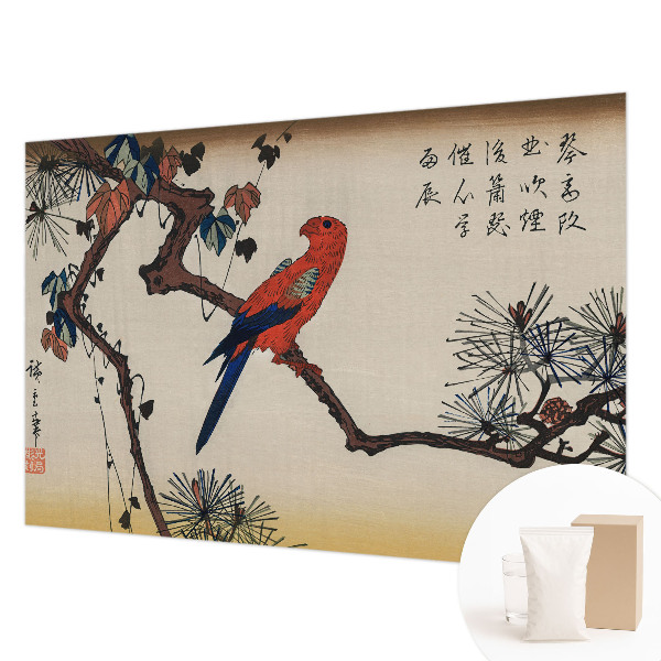 Papel de parede fotográfico Um pássaro num galho