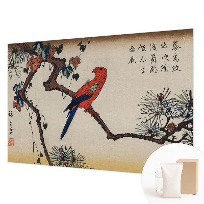 Papel de parede fotográfico Um pássaro num galho