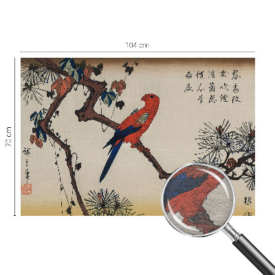 Papel de parede fotográfico Um pássaro num galho