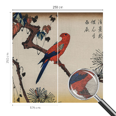 Papel de parede fotográfico Um pássaro num galho