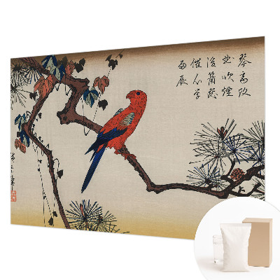 Papel de parede fotográfico Um pássaro num galho