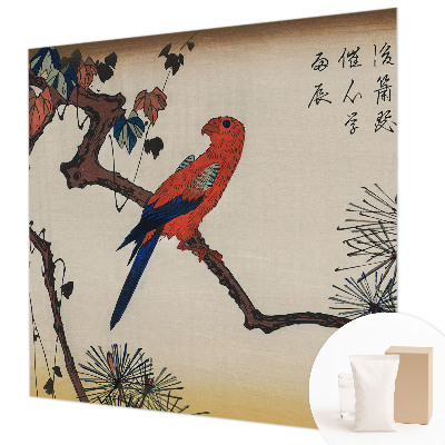 Papel de parede fotográfico Um pássaro num galho