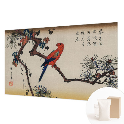 Papel de parede fotográfico Um pássaro num galho