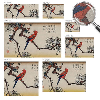 Papel de parede fotográfico Um pássaro num galho