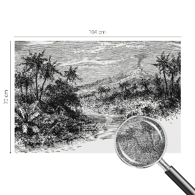 Papel de parede para sala Panorama exótico