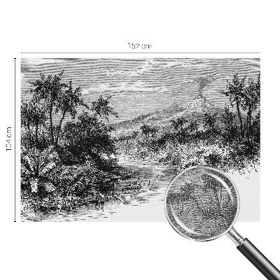 Papel de parede para sala Panorama exótico