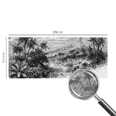 Papel de parede para sala Panorama exótico