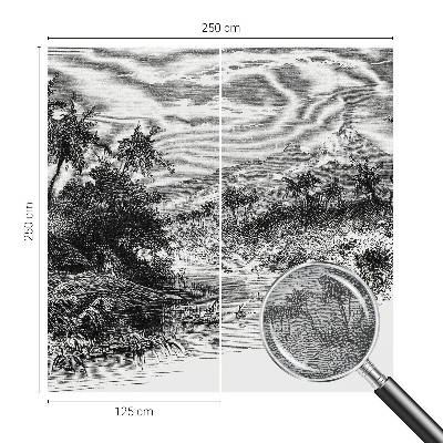 Papel de parede para sala Panorama exótico