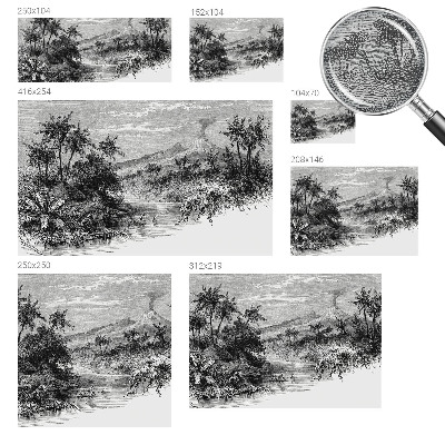 Papel de parede para sala Panorama exótico