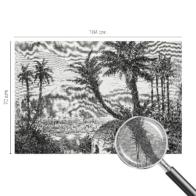 Papel de parede para quarto oásis tropical