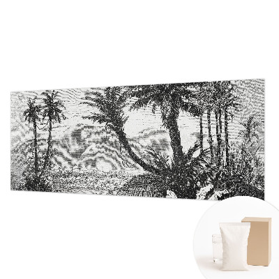 Papel de parede para quarto oásis tropical